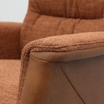 Relaxfauteuil Faith met 3 vlaks rug