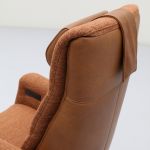 Relaxfauteuil Faith met 3 vlaks rug