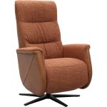 Relaxfauteuil Faith met 3 vlaks rug