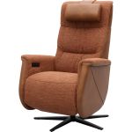 Relaxfauteuil Faith met 3 vlaks rug