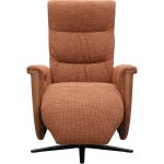 Relaxfauteuil Faith met 3 vlaks rug