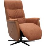 Relaxfauteuil Faith met 3 vlaks rug