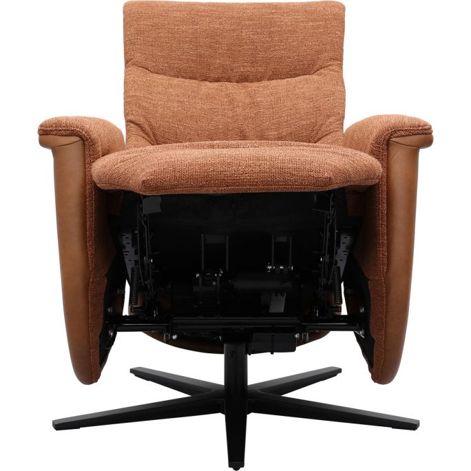 Relaxfauteuil Faith met 3 vlaks rug