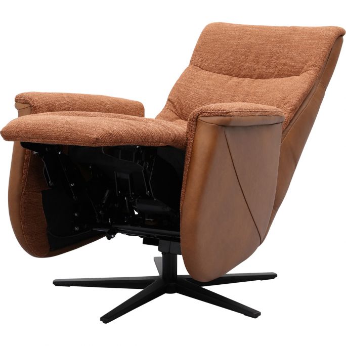 Relaxfauteuil Faith met 3 vlaks rug