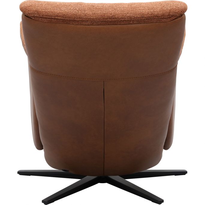 Relaxfauteuil Faith met 3 vlaks rug