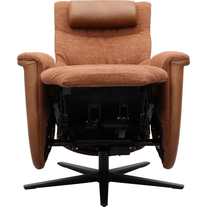 Relaxfauteuil Faith met 3 vlaks rug