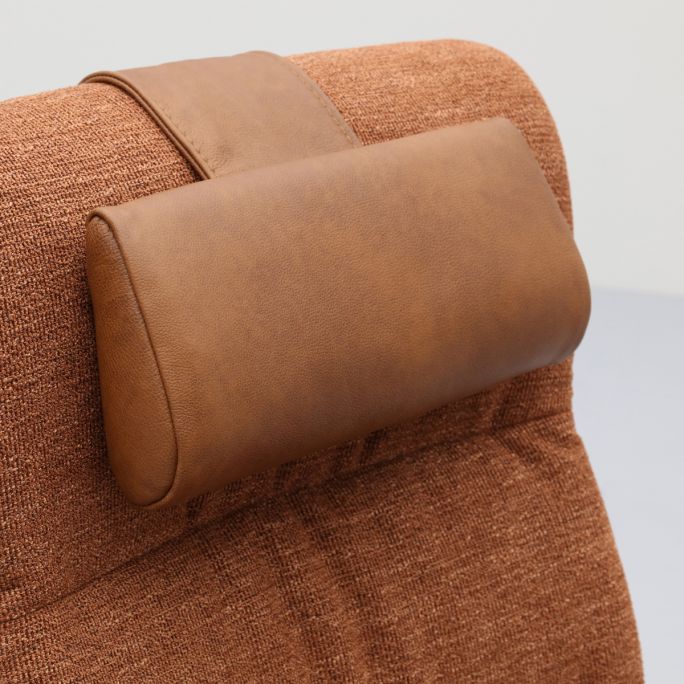 Relaxfauteuil Faith met 3 vlaks rug