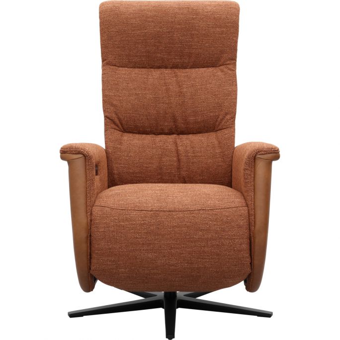 Relaxfauteuil Faith met 3 vlaks rug