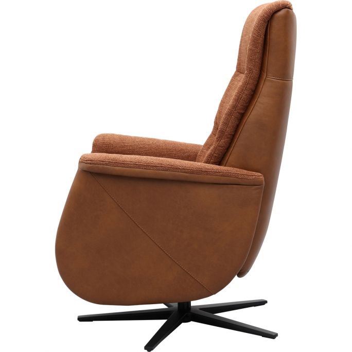 Relaxfauteuil Faith met 3 vlaks rug