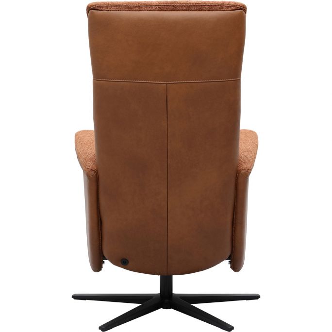 Relaxfauteuil Faith met 3 vlaks rug