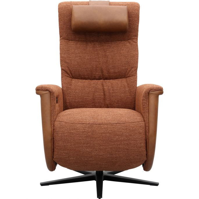 Relaxfauteuil Faith met 3 vlaks rug