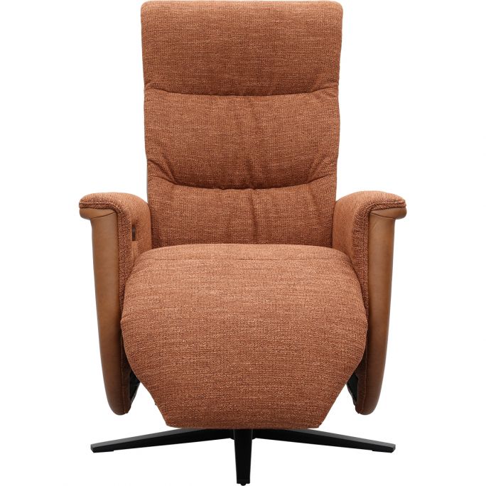 Relaxfauteuil Faith met 3 vlaks rug