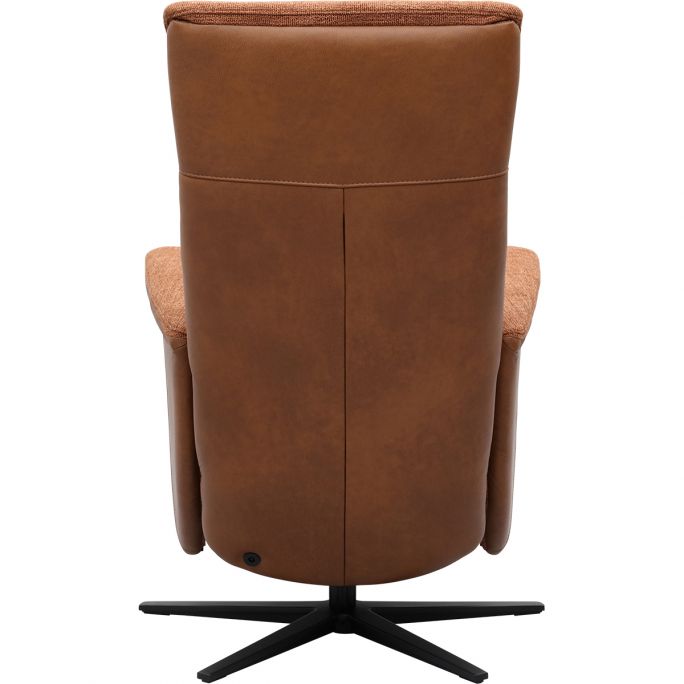 Relaxfauteuil Faith met 3 vlaks rug