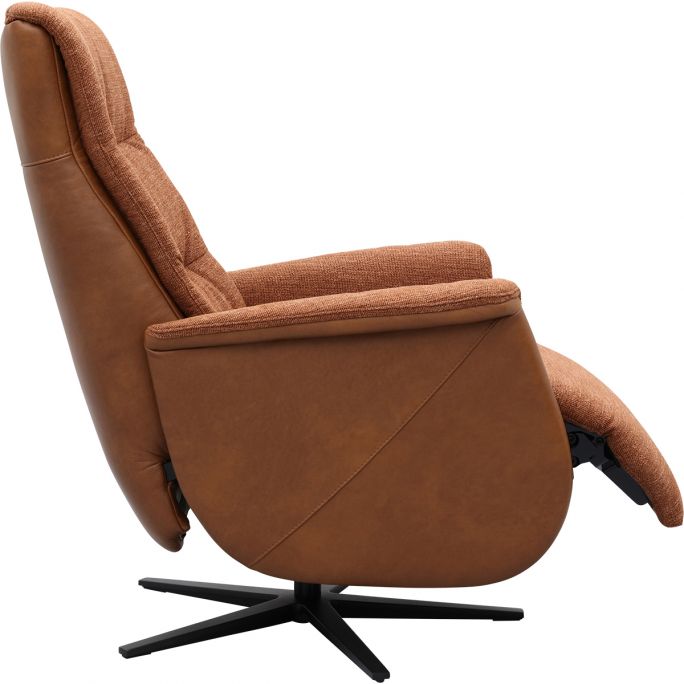 Relaxfauteuil Faith met 3 vlaks rug