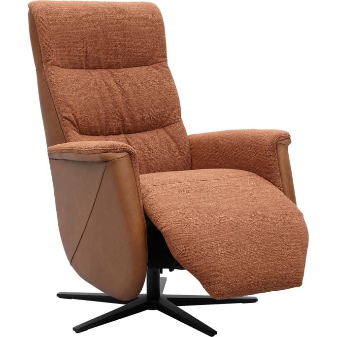 Relaxfauteuil Faith met 3 vlaks rug