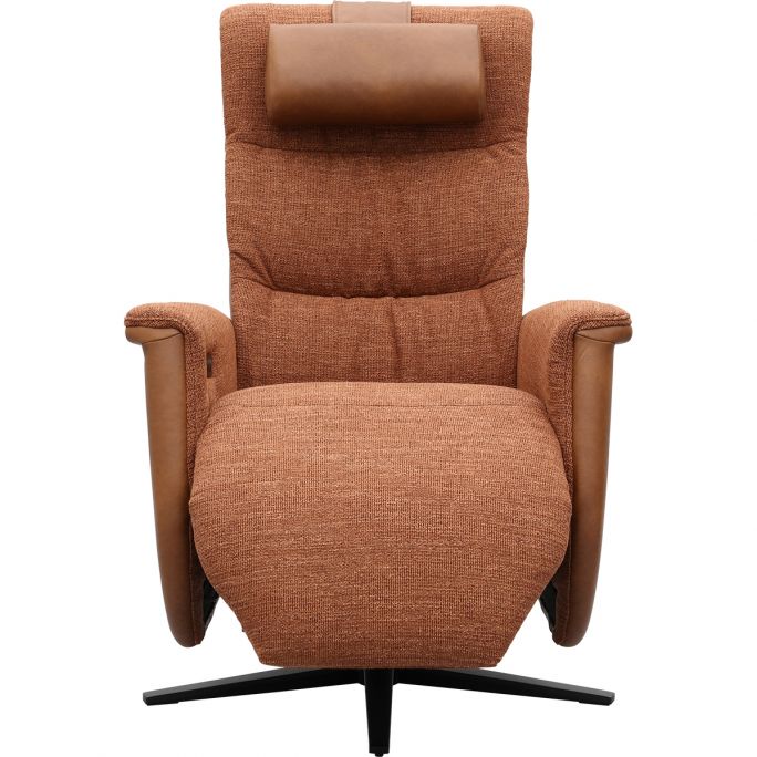 Relaxfauteuil Faith met 3 vlaks rug