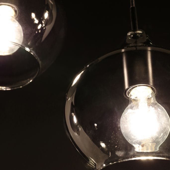 Hanglamp Rolf 5-lichts smoke