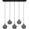 Hanglamp Rolf 5-lichts smoke