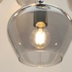 Hanglamp Rolf 5-lichts rond smoke