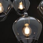 Hanglamp Rolf 5-lichts rond smoke