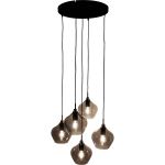 Hanglamp Rolf 5-lichts rond smoke