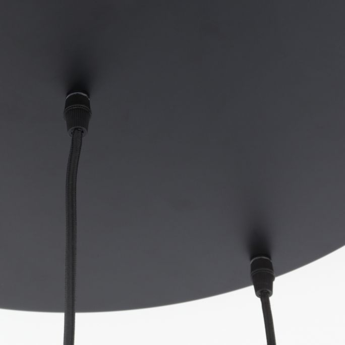 Hanglamp Rolf 5-lichts rond smoke