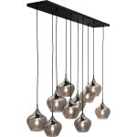Hanglamp Rolf 10-lichts smoke