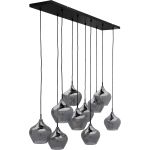Hanglamp Rolf 10-lichts smoke
