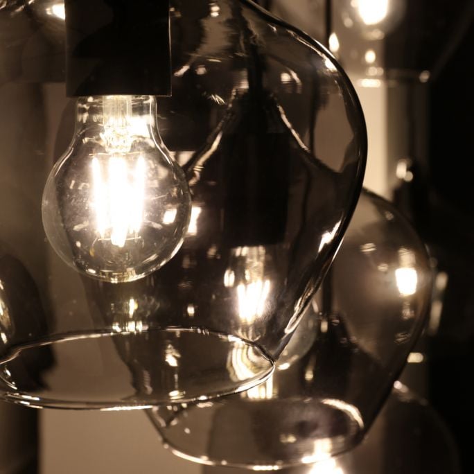 Hanglamp Rolf 10-lichts smoke