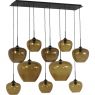 Hanglamp Meya 10-lichts bruin