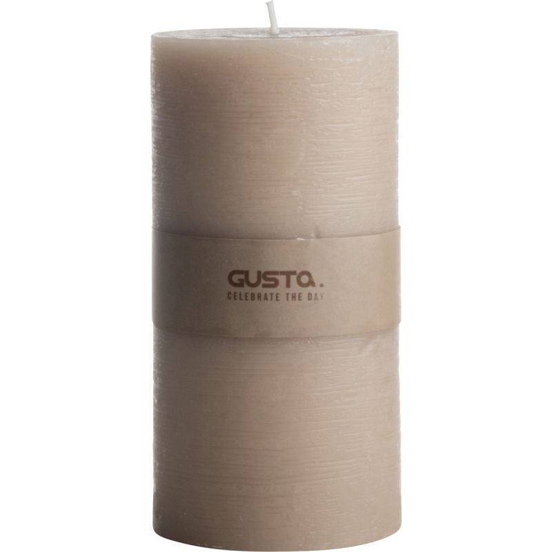 Kaars Rustiek 8x13 taupe