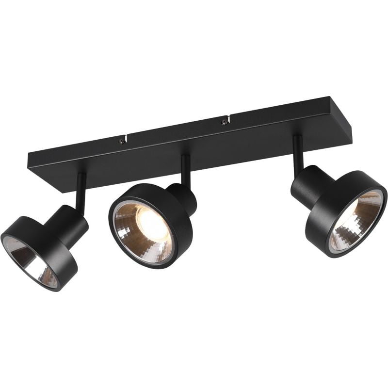 Wandspot Lena 3-lichts zwart afbeelding
