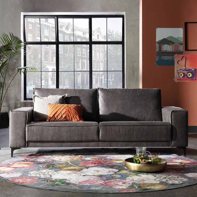 Bank Capri 2-zits Presley antraciet