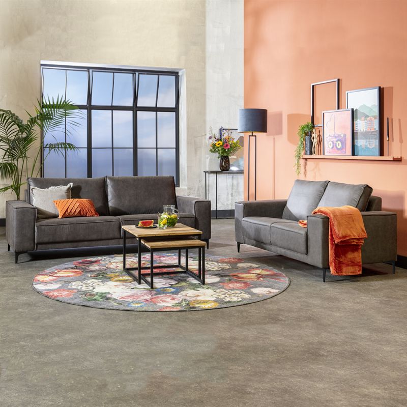 Bank Capri 2-zits Presley antraciet