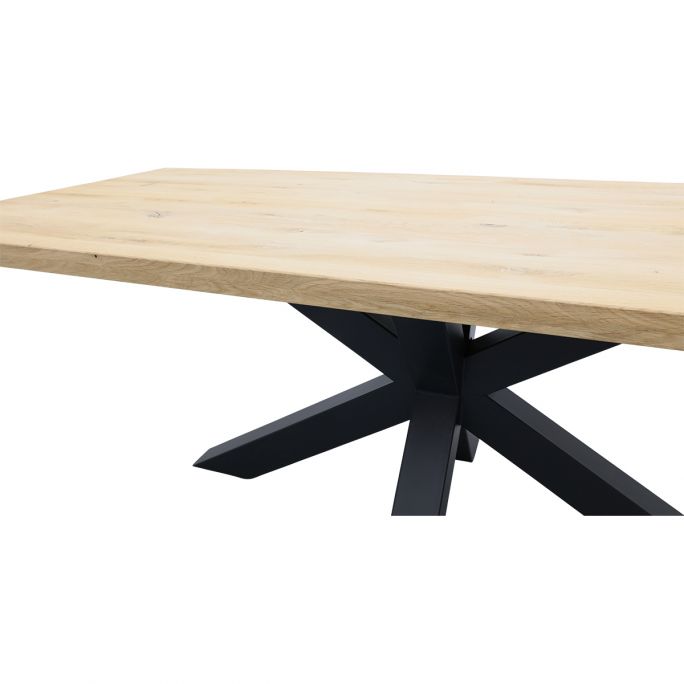 Eettafel Aspen rechthoek 240x100 - spinpoot 10x10 - Ecofix