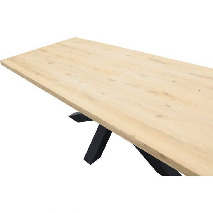 Eettafel Aspen rechthoek 240x100 - spinpoot 10x10 - Ecofix