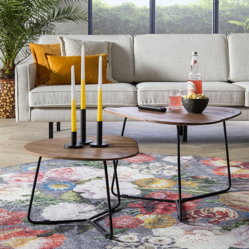 Bank Jolly 4-zits stof Oasis