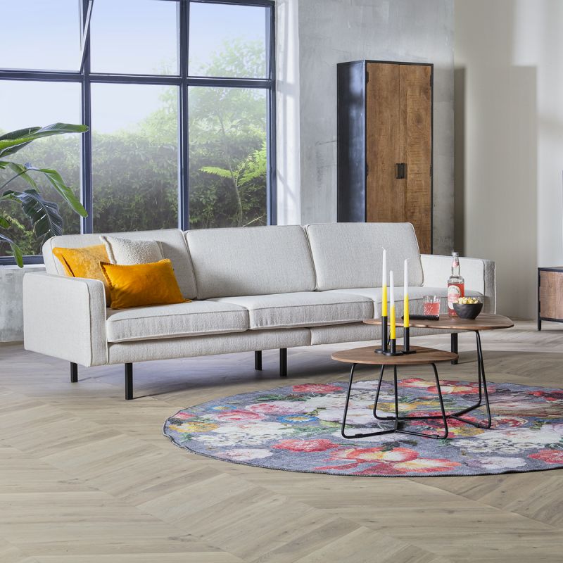 Bank Jolly 4-zits stof Oasis