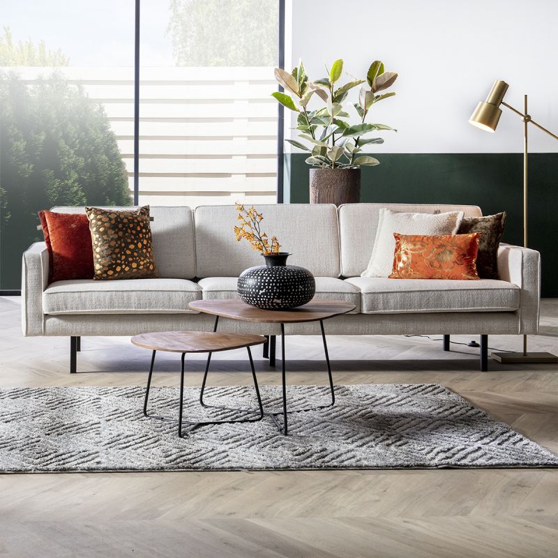 Bank Jolly 4-zits stof Oasis