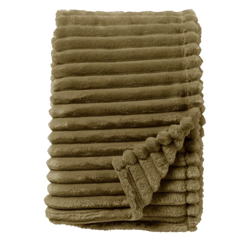 Dutch Decor - RICKY - Plaid 150x200 cm Military Olive - groen - Deken