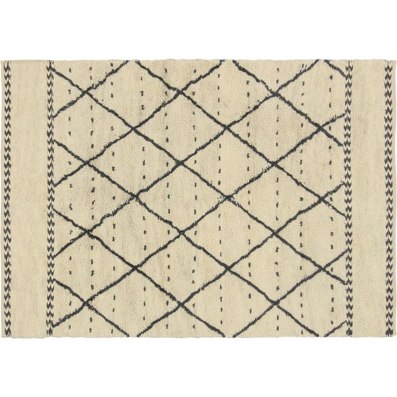 Vloerkleed Sancho zwart-wit 200x290 afbeelding