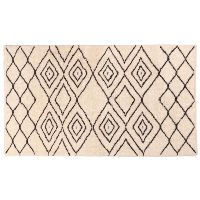 Vloerkleed Tancho zwart-wit 200x290 afbeelding