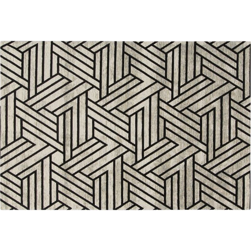 Vloerkleed Mary zwart-wit 200x290 afbeelding