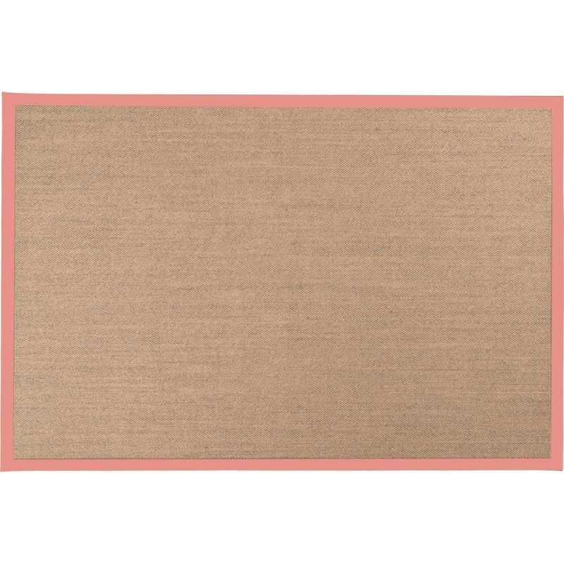 Vloerkleed Linna grijs 160x240 met roze band