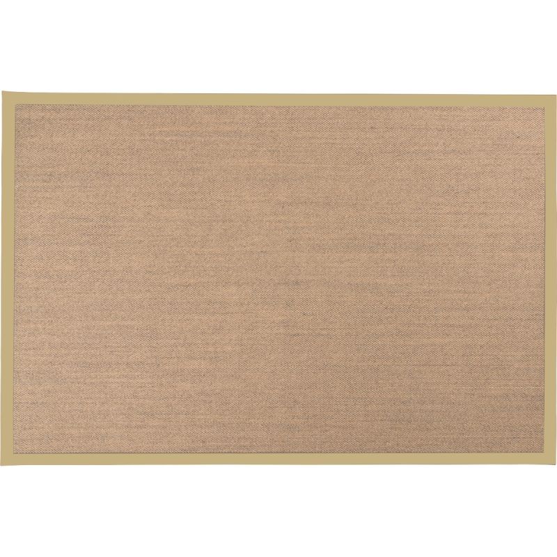 Vloerkleed Linna grijs 200x290 met beige band