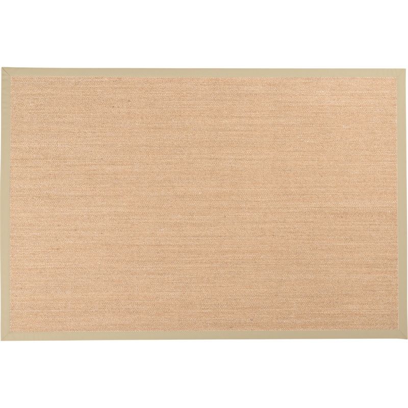 Vloerkleed Linna beige 160x240 met licht beige band