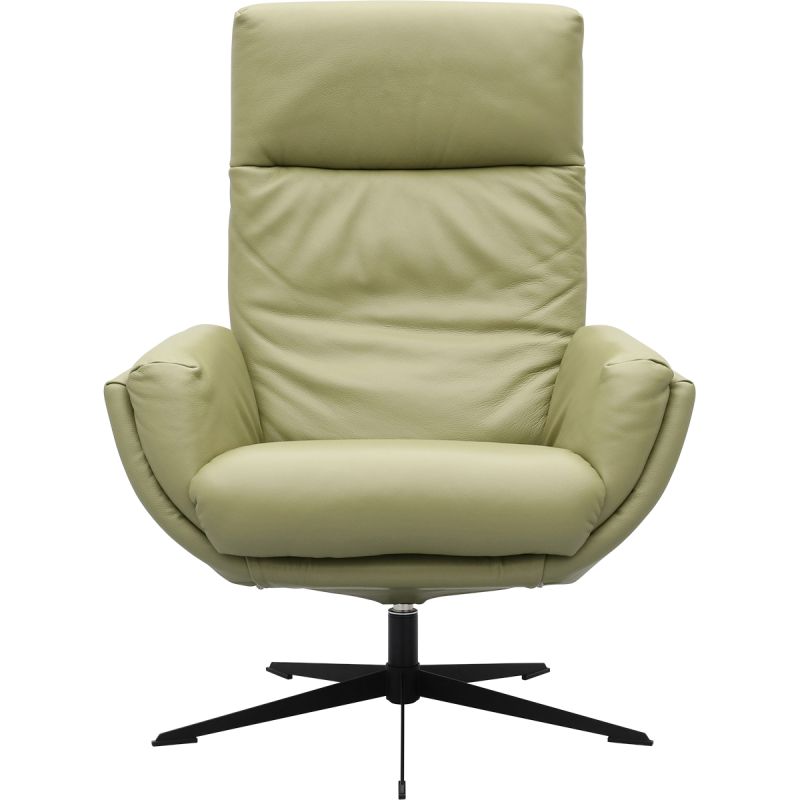 Fauteuil Thomas Base A Semi Olive split Orion Base Black