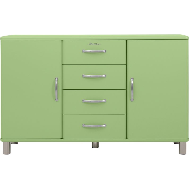 Dressoir Malibu 2 deuren en 4 laden spring green