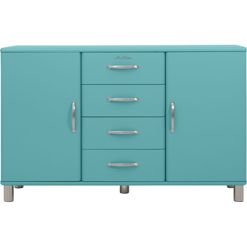 Dressoir Malibu 2 deuren en 4 laden lagoon blue