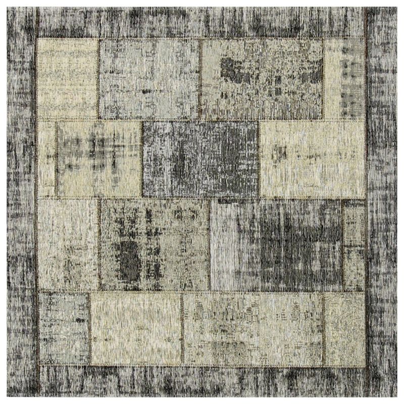 Vloerkleed Pablo lichtgrijs 200x200 afbeelding